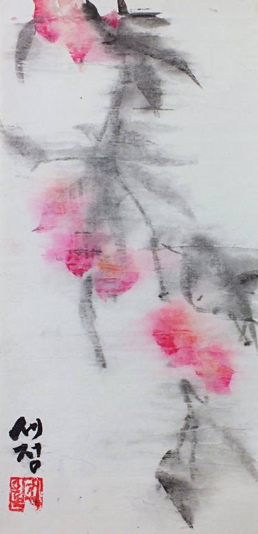 Original Expressionism Tree Paintings by Sejeong Kang