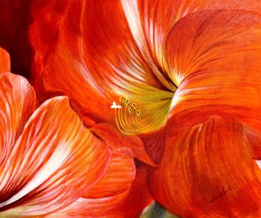 Original Art Deco Botanic Drawings by Chomchol Anantariyakul
