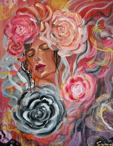 Original Abstract Expressionism Women Paintings by Sapna Ojha