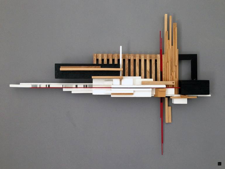 Original Abstract Geometric Sculpture by Labros Sekliziotis