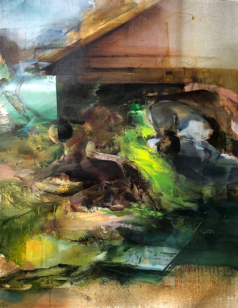Print of Abstract Expressionism Landscape Paintings by Albina Onay