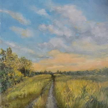 Original Impressionism Landscape Painting by Molly Pope