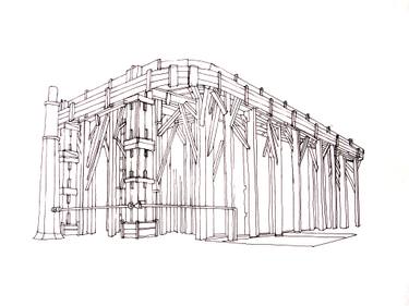 Original Documentary Architecture Drawings by Martín Marro