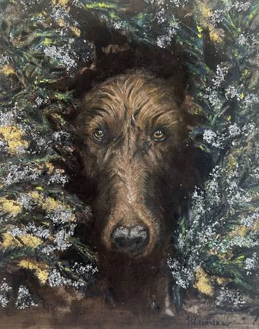 Original Contemporary Animal Mixed Media by Marinavart Marina Vanger
