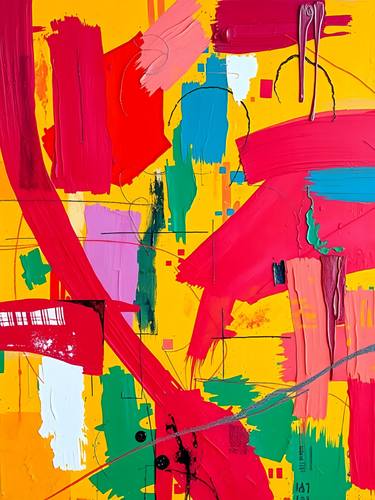 Original Abstract Expressionism Abstract Digital by Goddy Bor