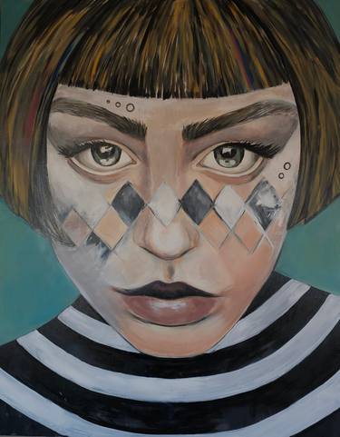 Original Conceptual Portrait Paintings by Olta Ymeri