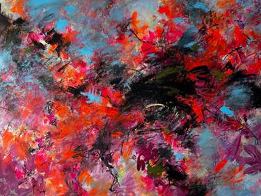 Original Abstract Expressionism Abstract Painting by Viktoria Ganhao