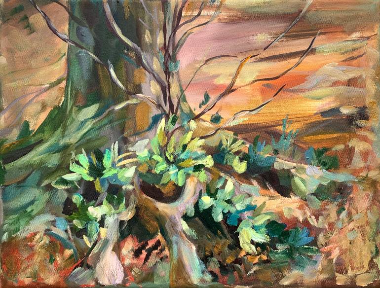 Original Impressionism Botanic Paintings by Momalyu Liubov Kriuchkova