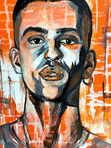 Original Portraiture Men Painting by Barbara Berretta