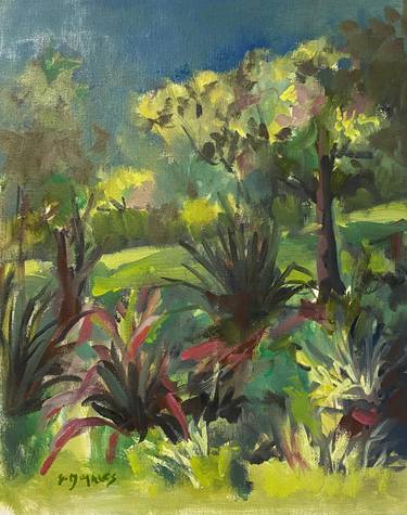 Original Expressionism Garden Paintings by Géraldine Moralès