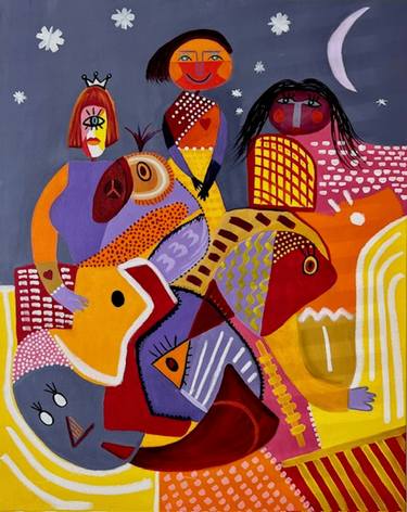 Original Contemporary Abstract Painting by Roya Yazdi