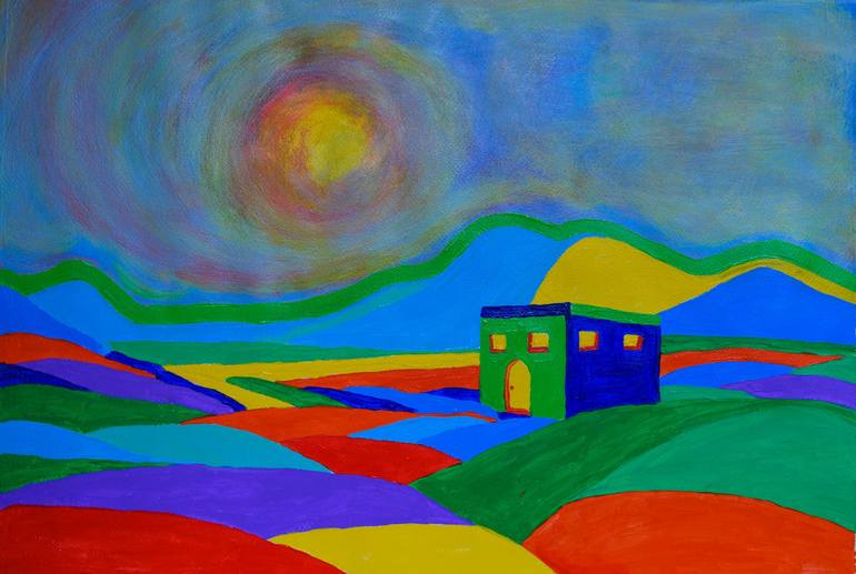 Two different worlds Painting by Leyla Abas Tomova | Saatchi Art