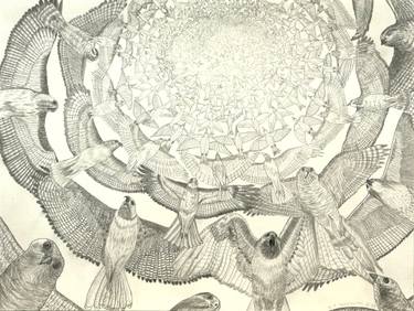 Original Abstract Animal Drawing by Robert Pentelovitch