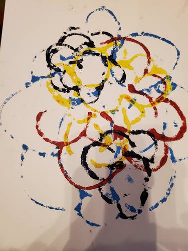 Original Abstract Expressionism Abstract Printmaking by Serenity Mitchell