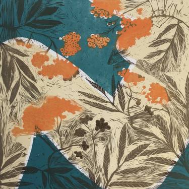 Original Abstract Expressionism Abstract Printmaking by Marta Wakula-Mac