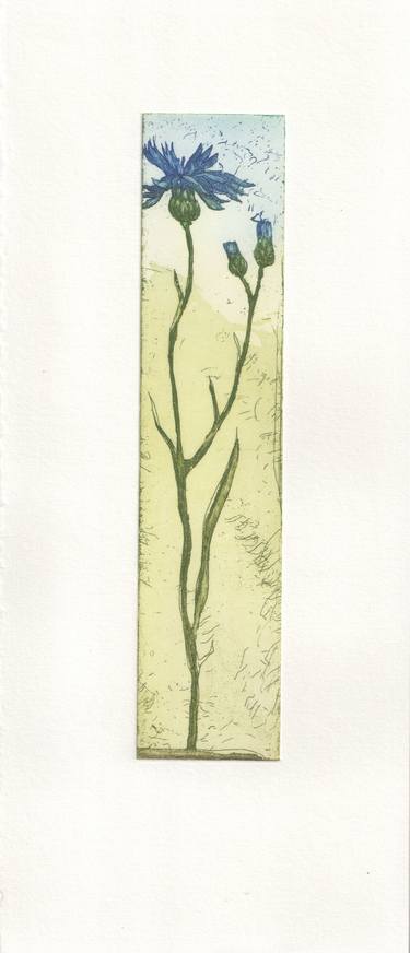 Original Expressionism Botanic Printmaking by Marta Wakula-Mac
