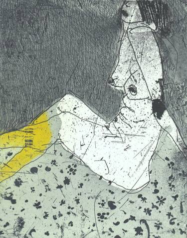 Original Expressionism Nude Printmaking by Marta Wakula-Mac