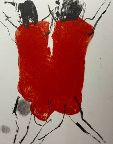 Original Abstract Fashion Printmaking by Marta Wakula-Mac