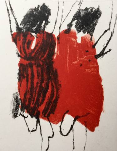 Original Abstract Expressionism Abstract Printmaking by Marta Wakula-Mac