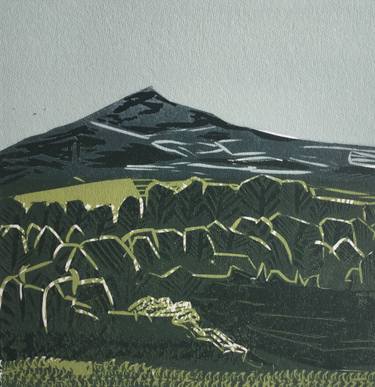 Original Illustration Landscape Printmaking by Marta Wakula-Mac