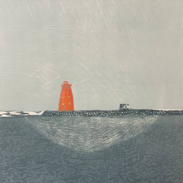 Original Abstract Seascape Printmaking by Marta Wakula-Mac