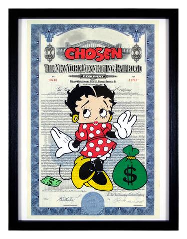 Original Pop Art Cartoon Drawing by Chosen Art