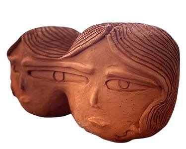 Original Abstract Expressionism Women Sculpture by Melis Arslan
