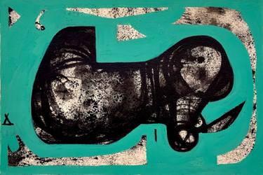 Original Conceptual Abstract Mixed Media by Mikhail Zviagin