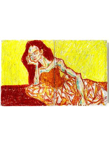 Original Expressionism Rural Life Painting by Anna Gaikovich