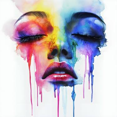 Original Abstract Expressionism Women Digital by Evgenia  Bazhenova