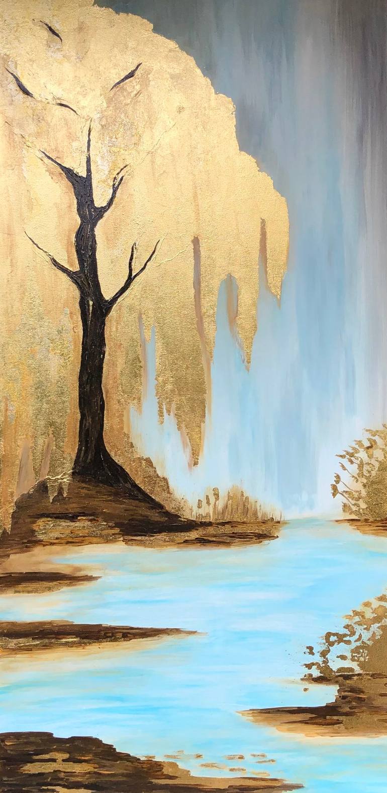 Weeping willow Painting by Iryna Kislitsyna | Saatchi Art