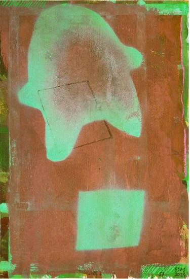 Original Abstract Painting by Franz Stanislaus Mrkvicka