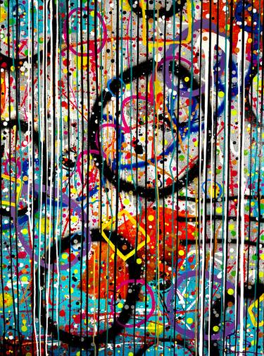 Original Abstract Graffiti Mixed Media by Dani Wilson