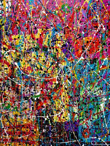Original Abstract Expressionism Abstract Painting by Dani Wilson