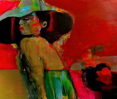 Original Abstract Expressionism Women Paintings by Shima Algosaibi