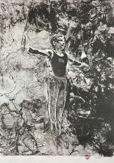 Original Figurative Sports Printmaking by Michael E Voss