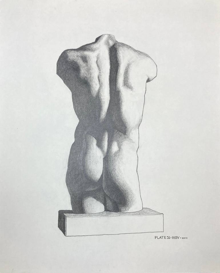 Print of Classicism Nude Drawings by Michael E Voss