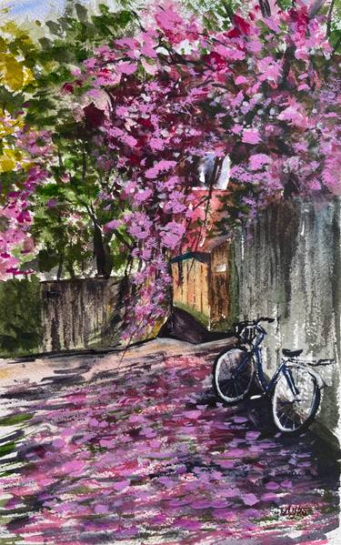 Original Classicism Rural Life Painting by Yevheniya Duka