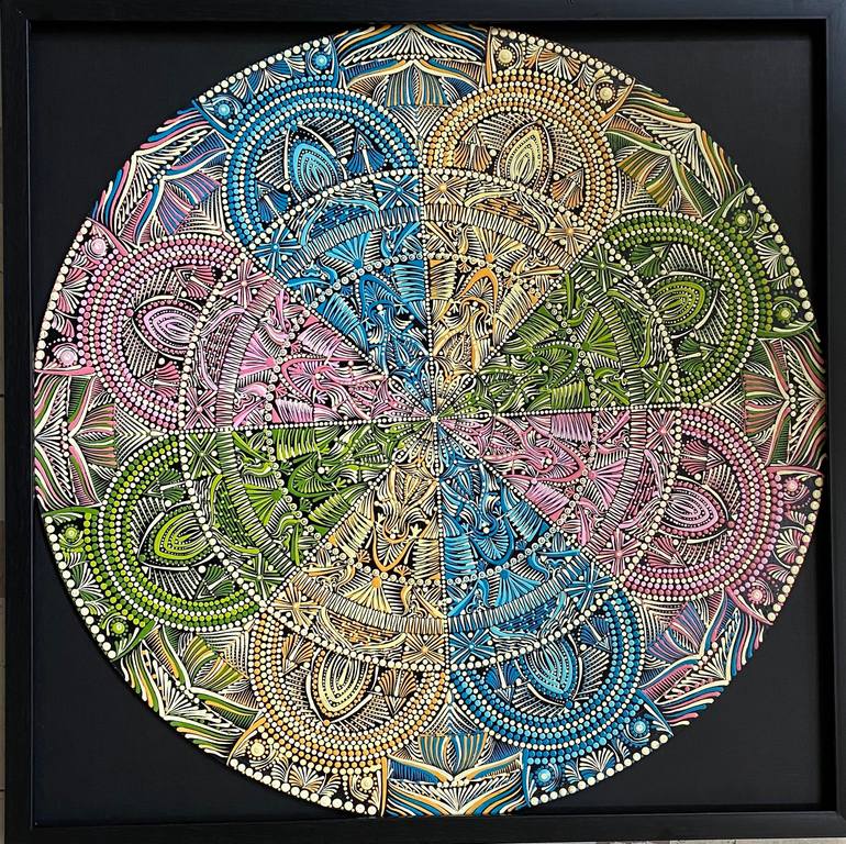 Original Art Deco Patterns Paintings by Dr Shipra Bhatia