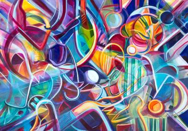 Original Contemporary Abstract Painting by Julián García-Viso