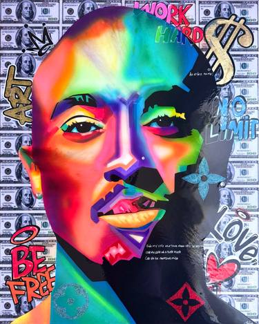 Original Art Deco Pop Culture/Celebrity Paintings by Zakaria Beloulhi