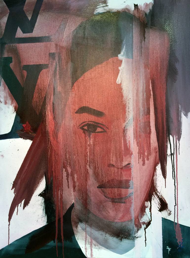 Original Abstract Love Paintings by Aaron Lee