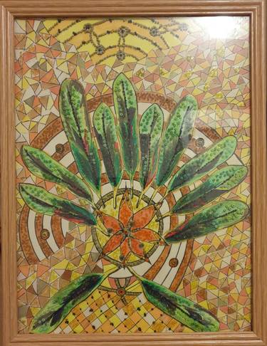 Original Figurative Patterns Mixed Media by I Khan