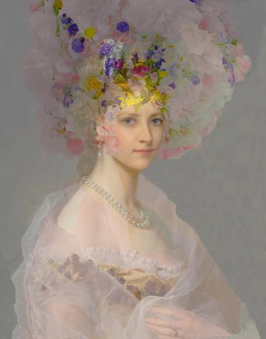 Original Classicism Women Mixed Media by Dr Natalia Jezova