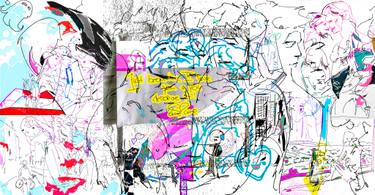 Original Minimalism Love Drawings by Kay Becker