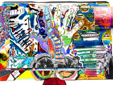Original Abstract Expressionism Abstract Drawing by Kay Becker