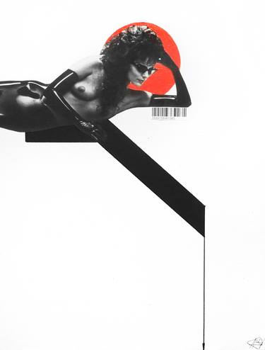 Original Black & White Body Mixed Media by Blonard Studio