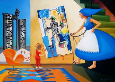 Original Figurative Women Painting by Maja Dimitrijevic
