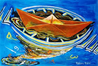 Original Abstract Expressionism Abstract Paintings by Kishore Bishoi