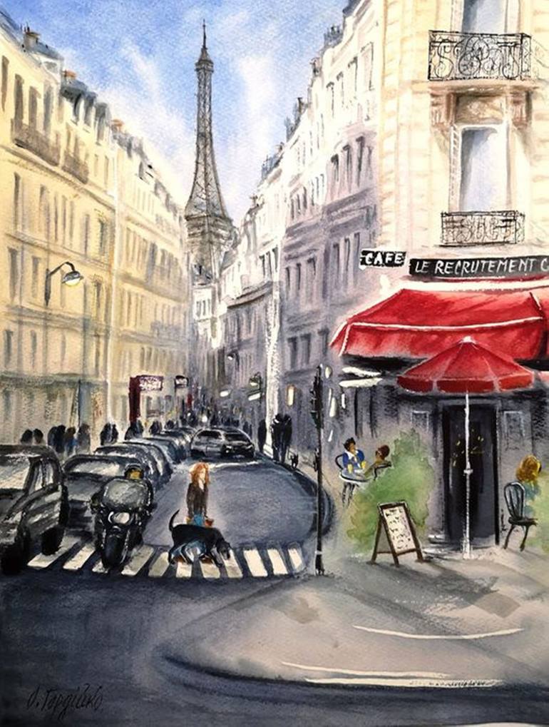 Print of Contemporary Cities Paintings by Oksana Gordijko